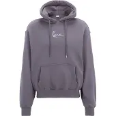 Karl kani Sudadera gris oscuro / blanco