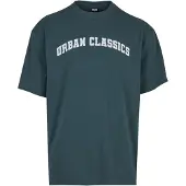 Urban Classics Camiseta verde oscuro / blanco