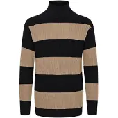 !Solid Jersey 'Serge' beige / negro