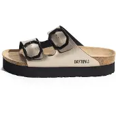 Bayton Zapatos abiertos 'Japet' oro / negro