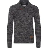 !Solid Jersey 'Phil' gris moteado / negro