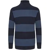 !Solid Jersey 'Serge' azul ahumado / azul oscuro