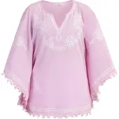 Usha Capa rosa claro / blanco