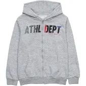 MINOTI Sudadera con cremallera azul oscuro / gris moteado / rojo fuego / negro