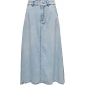 ONLY Falda 'Mindy' azul denim