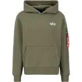 Alpha industries Sudadera 'Signature' oliva / arándano / blanco