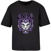 Mister tee Camiseta 'Always On Fire' lila / negro / blanco
