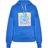 IZIA Sudadera azul cobalto / amarillo / lila / blanco