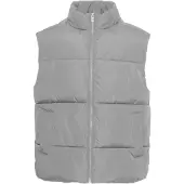 !Solid Chaleco gris claro / negro / blanco