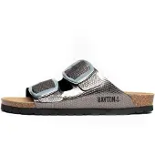 Bayton Zapatos abiertos 'Alicante' gris / negro