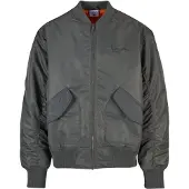 Karl kani Chaqueta de entretiempo 'Distressed' antracita / gris oscuro