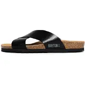Bayton Zapatos abiertos 'Gomera' gris / negro