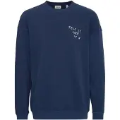 !Solid Sudadera ' Ingvor ' navy / blanco