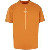 Merchcode Camiseta 'Think Different' naranja / blanco
