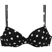 LASCANA Top de bikini negro / blanco