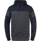 !Solid Sudadera 'Bekir' navy / gris moteado