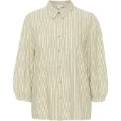 Kaffe Blusa 'KAmilia' beige / blanco
