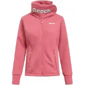 Bench Sudadera con cremallera 'Haylo' rosa / blanco