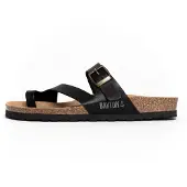 Bayton Zapatos abiertos 'Biscaye' piedra / negro
