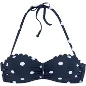 LASCANA Top de bikini navy / blanco
