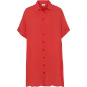LASCANA Vestido camisero rojo