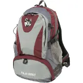 Polar Husky Mochila deportiva 'Raymond' gris / rojo oscuro