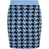 ROCKEASY Falda azul claro / negro