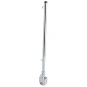 Talamex , mástil para bandera con soporte para barandilla, color plateado, 50 cm