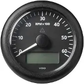 VDO Tacómetro Redondo De Escala única De 0 A 6000 Rpm