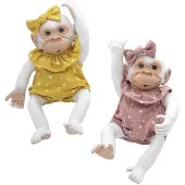 Rosa Toys Bebé Reborn Monkey 35 Cm