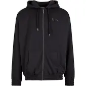 Karl kani Sudadera con cremallera negro / plata