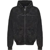 Karl kani Sudadera con cremallera negro