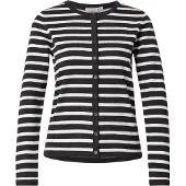 Saint tropez Cárdigan 'Mila' negro / blanco