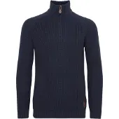 !Solid Jersey 'Xenox' azul / marrón