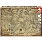 Educa Puzzle Del Mapa Del Mundo 3000 Piezas