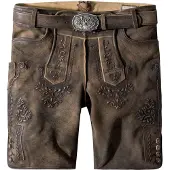 Stockerpoint Pantalón tradicional 'Artur' marrón claro / marrón oscuro