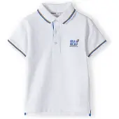 MINOTI Camiseta azul / blanco