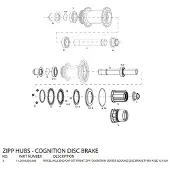 Zipp Tapas Para Bujes Delanteros De Disco Cognition