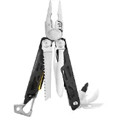 Leatherman Herramienta multifunción Signal (plateada/negra, 19 herramientas, con funda)