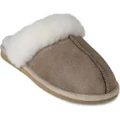 Shepherd Zapatillas de casa 'Jessica' greige / blanco lana