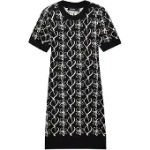 Desigual , Vestido mini estampado M. Christian Lacroix, Negro, S
