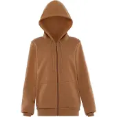Colina Sudadera con cremallera caramelo