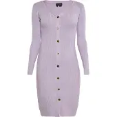 NAEMI Vestido de punto lavanda