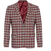 Daniel Hills Chaqueta saco gris / rojo