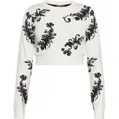 Ebeeza Jersey negro / blanco lana