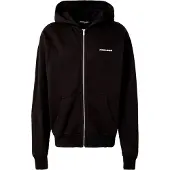 Pegador Sudadera con cremallera negro / blanco