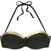 LASCANA Top de bikini 'Elodie' oro / negro