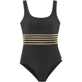 LASCANA Traje de baño beige oscuro / oro / negro