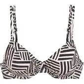 LASCANA Top de bikini ecru / negro