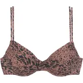 LASCANA Top de bikini marrón / negro